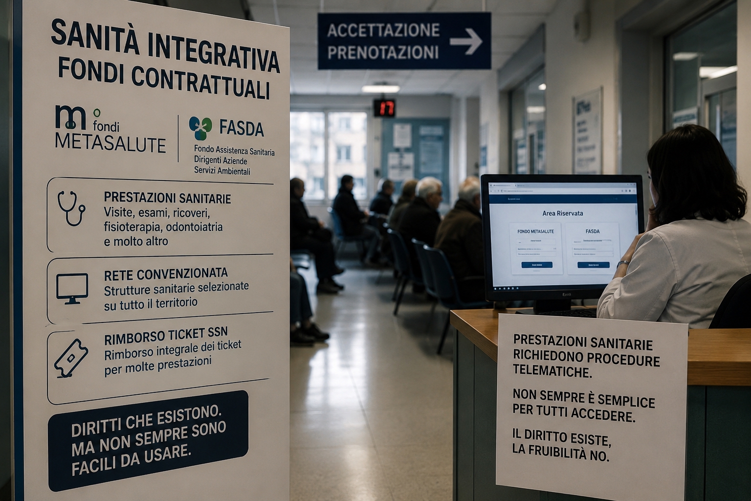 La contraddizione in Calabria del welfare sanitario contrattuale e il ritorno silenzioso alle mutue, passando dalla raccolta delle firme della CGIL. 