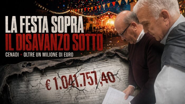 Cenadi: altro milione di disavanzo. Siamo con le pezze al culo.